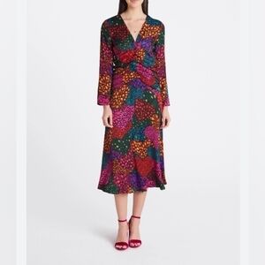 FARM RIO heart midi dress